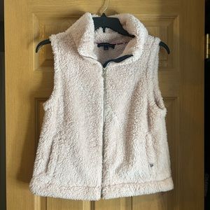 tommy hilfiger fuzzy vest